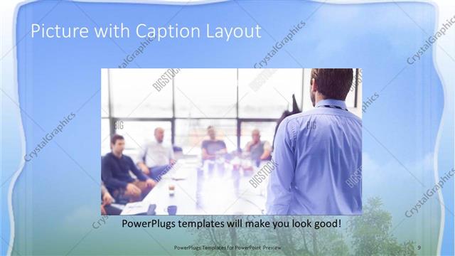 Picture with Caption presentation slide layout