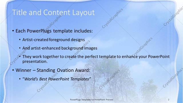 Title and Content presentation slide layout