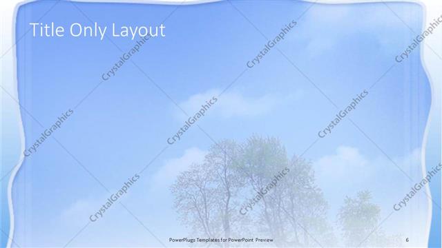 Title Only presentation slide layout