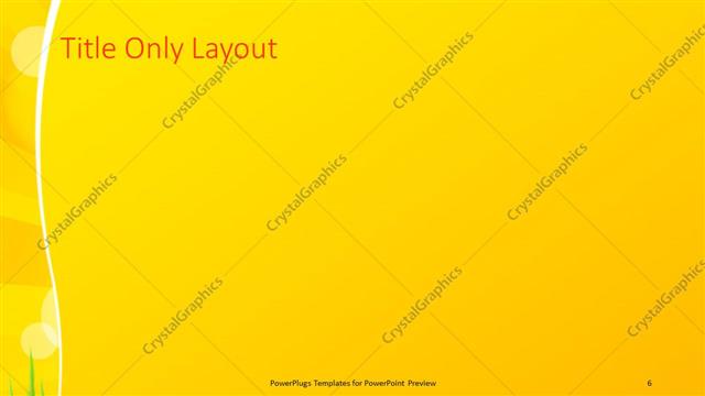 Title Only presentation slide layout