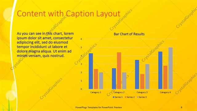 Content with Caption presentation slide layout