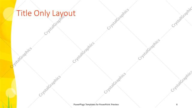 Title Only presentation slide layout