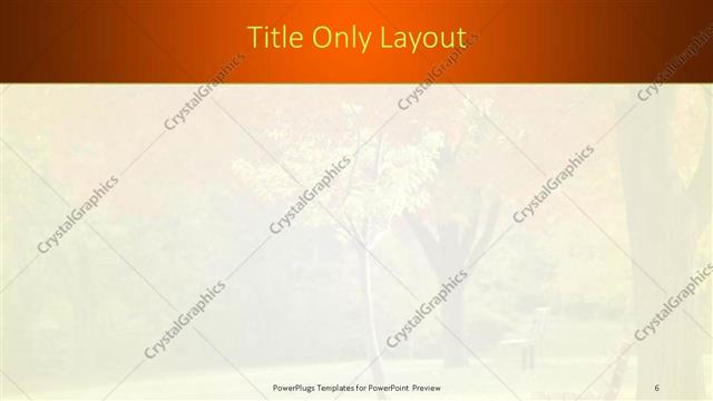 Title Only presentation slide layout