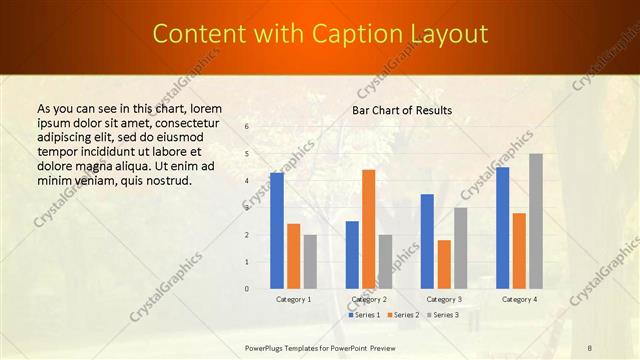 Content with Caption presentation slide layout