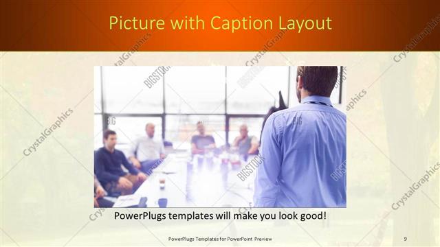 Picture with Caption presentation slide layout