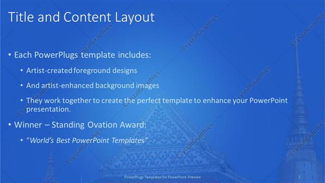 Title and Content presentation slide layout