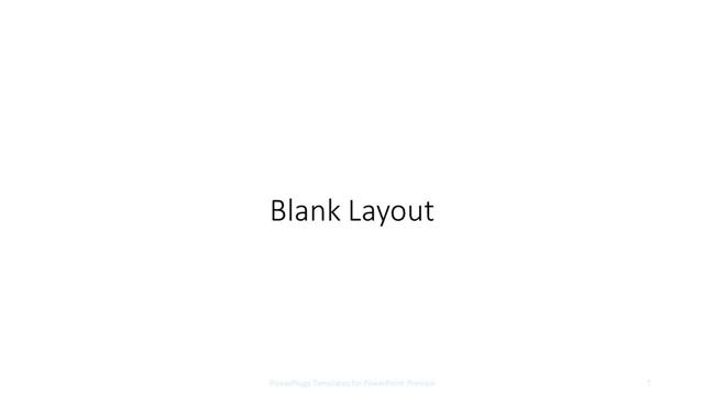 Blank presentation slide layout