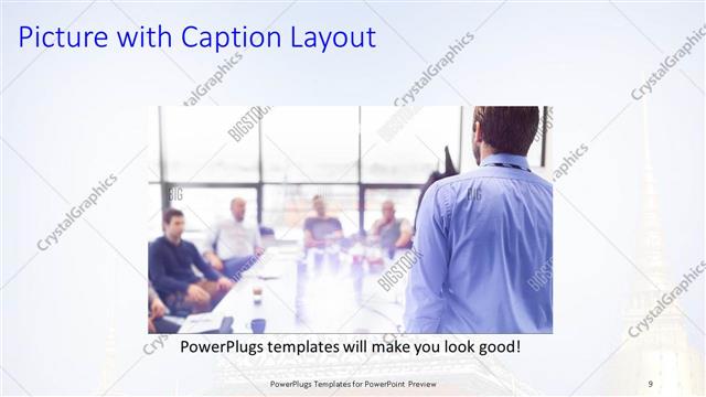 Picture with Caption presentation slide layout