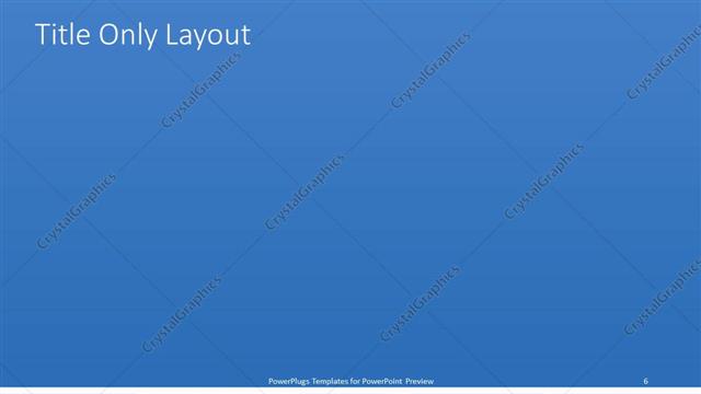 Title Only presentation slide layout