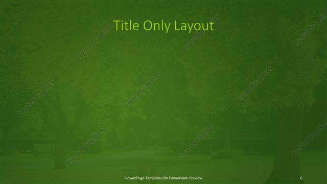 Title Only presentation slide layout