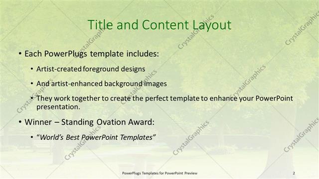 Title and Content presentation slide layout