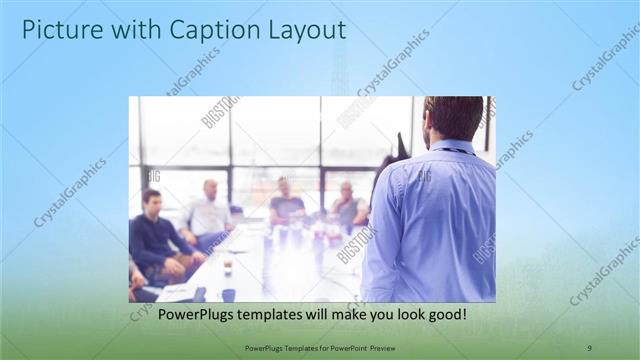 Picture with Caption presentation slide layout