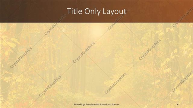 Title Only presentation slide layout