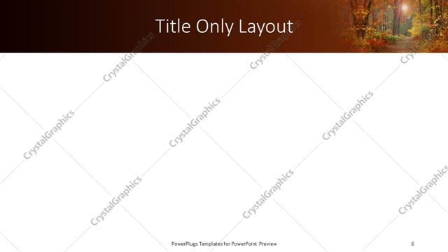 Title Only presentation slide layout