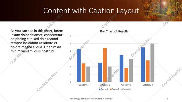 Content with Caption presentation slide layout