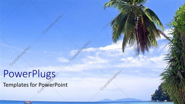  Presentation with rocky - Day time view of a large rocky cave on an ocean