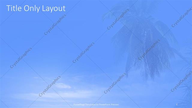 Title Only presentation slide layout