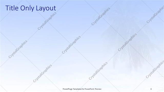 Title Only presentation slide layout