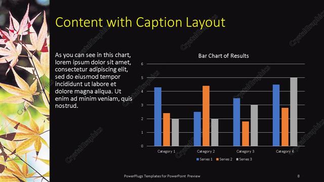 Content with Caption presentation slide layout