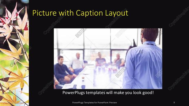 Picture with Caption presentation slide layout