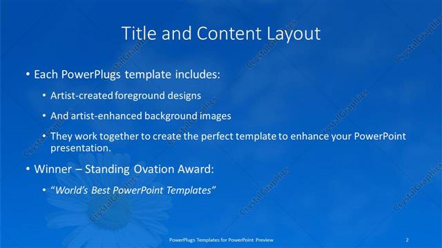 Title and Content presentation slide layout