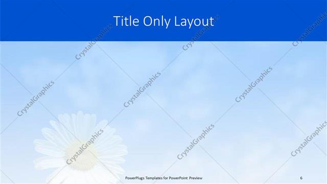 Title Only presentation slide layout