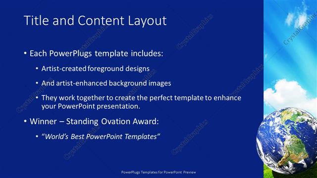 Title and Content presentation slide layout