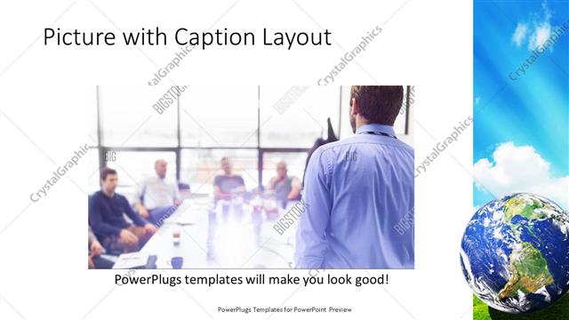 Picture with Caption presentation slide layout