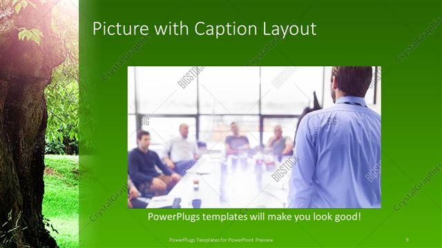 Picture with Caption presentation slide layout