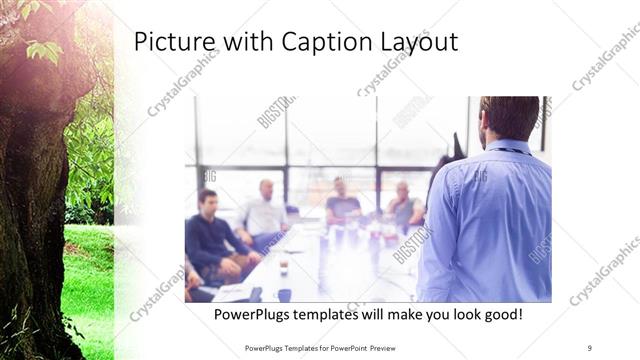 Picture with Caption presentation slide layout