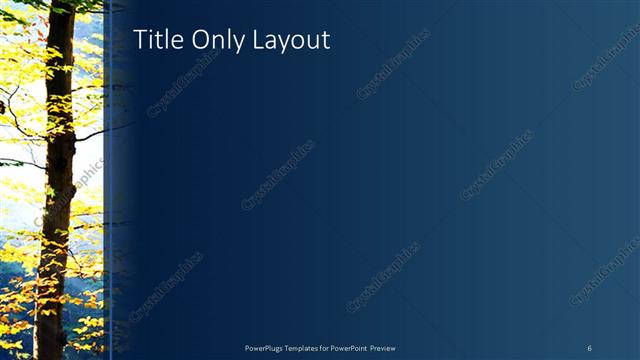 Title Only presentation slide layout
