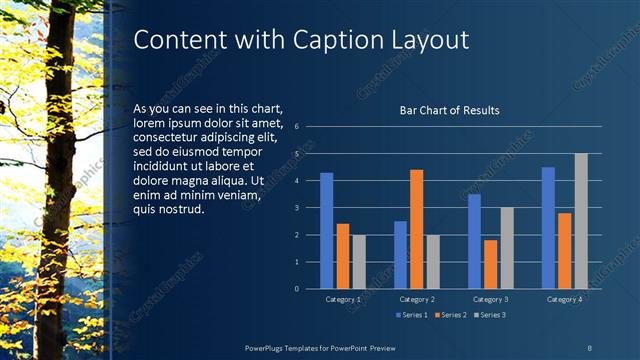 Content with Caption presentation slide layout