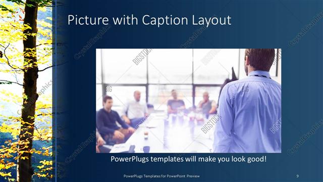 Picture with Caption presentation slide layout