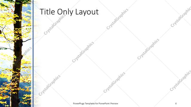 Title Only presentation slide layout