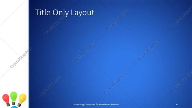 Title Only presentation slide layout
