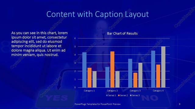 Content with Caption presentation slide layout