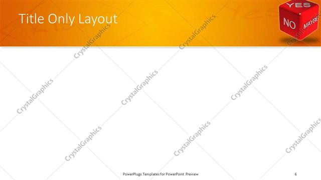 Title Only presentation slide layout