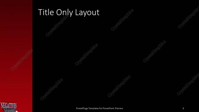 Title Only presentation slide layout