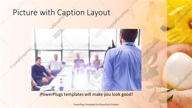 Picture with Caption presentation slide layout
