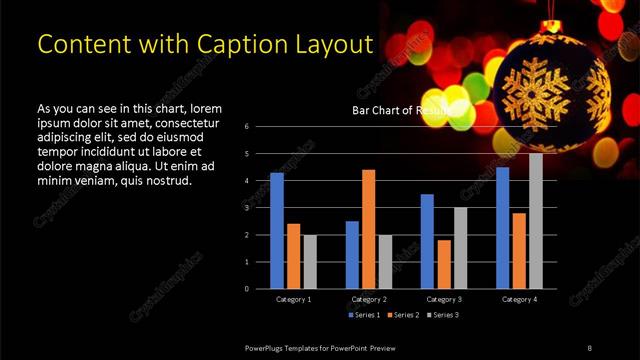 Content with Caption presentation slide layout