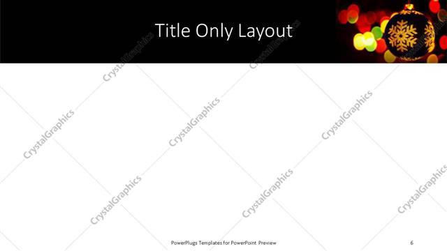 Title Only presentation slide layout