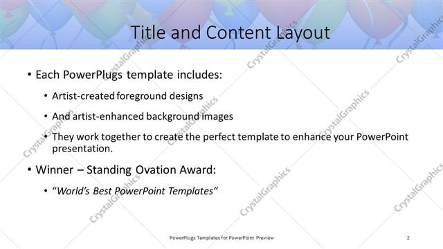 Title and Content presentation slide layout