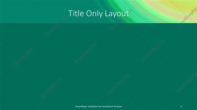 Title Only presentation slide layout