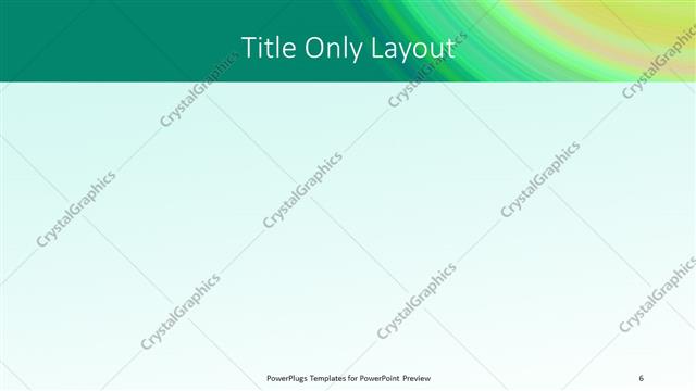 Title Only presentation slide layout