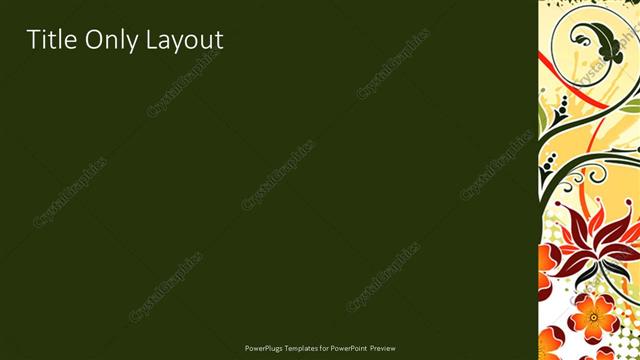 Title Only presentation slide layout