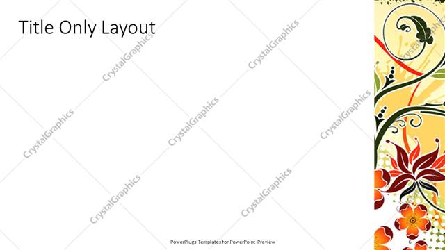 Title Only presentation slide layout