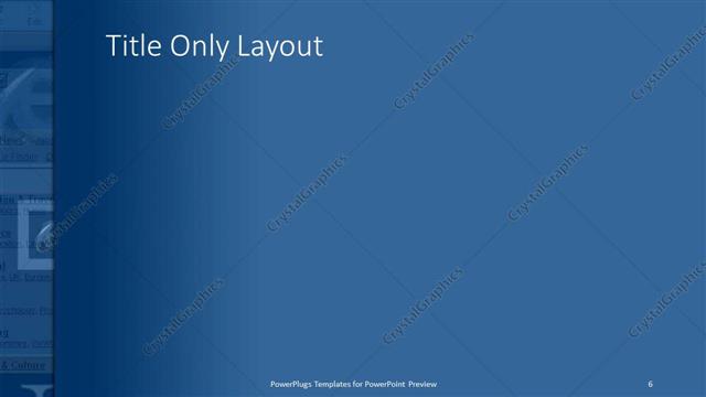 Title Only presentation slide layout