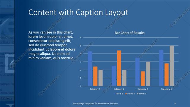 Content with Caption presentation slide layout