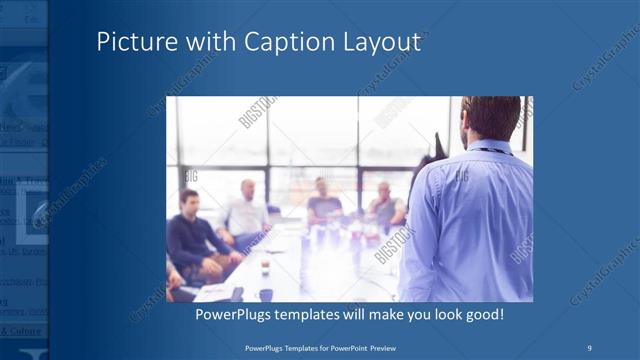 Picture with Caption presentation slide layout