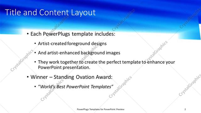 Title and Content presentation slide layout